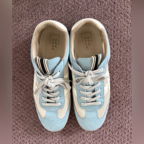 Shu Shop Sasha Blue and White Sneaker Women’s Size 10 - Picture 2 of 6